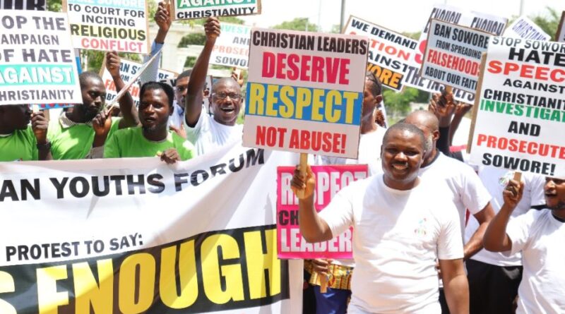 Christian Youths Protest Cyber Bullying Of Nigerian Pastors