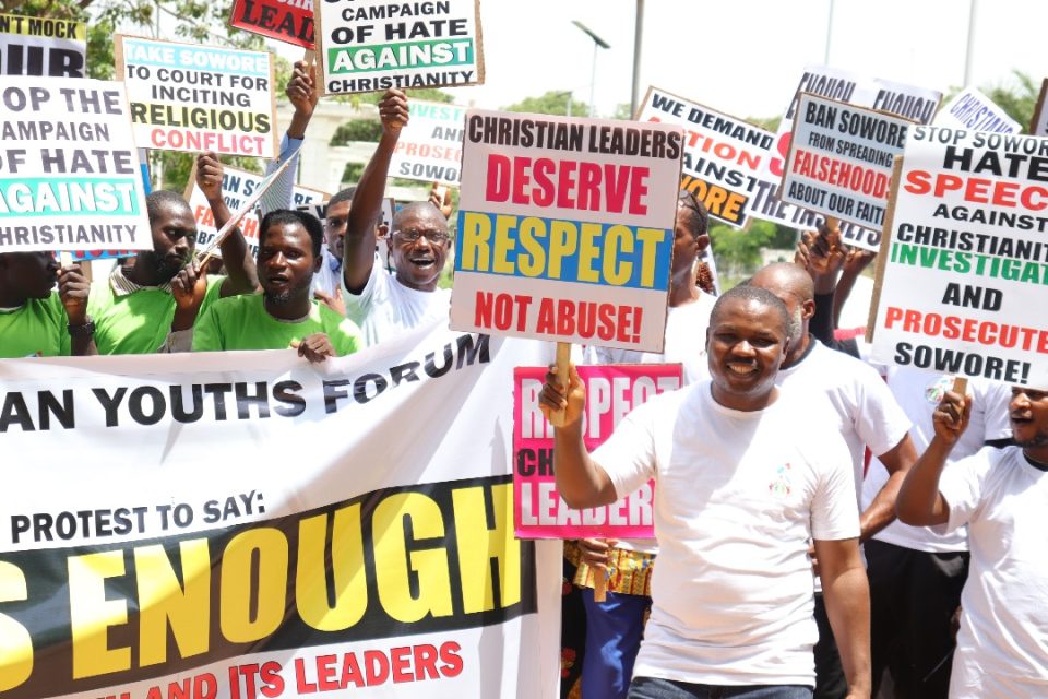 Christian Youths Protest Cyber Bullying Of Nigerian Pastors